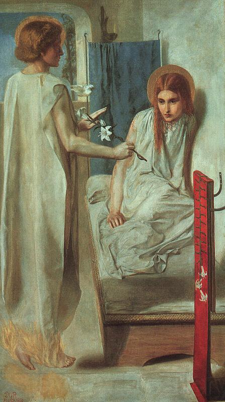 Dante Gabriel Rossetti Ecce Ancilla Domini ! Norge oil painting art